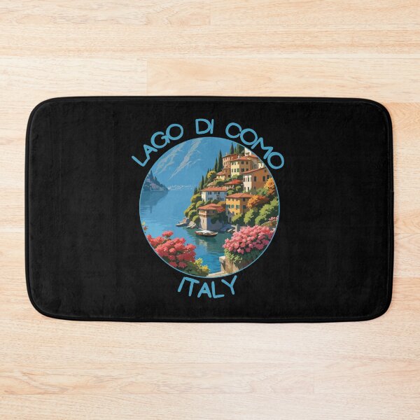 Item preview, Lago di Como in Italy Retro Art Travel Emblem designed and sold by MaateoDesign.