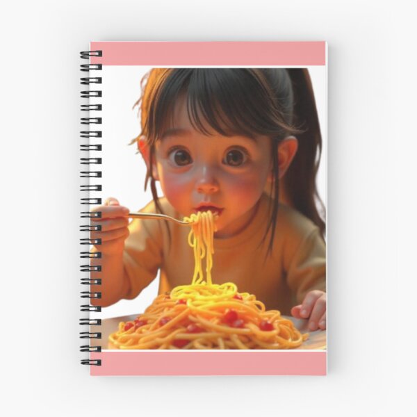 Item preview, girl eating spaghetti designed and sold by abd555ata666.