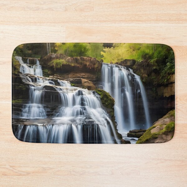 Item preview, waterfall in the green forest or green jungle 10 designed and sold by AA-designstore.