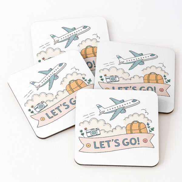 Item preview, Jet Set Journey Sticker – Fun Airplane Travel Art designed and sold by FluffyPeels.