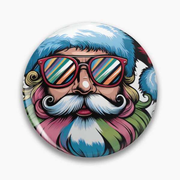 Item preview, Rainbow Beard Santa with Funky Sunglasses designed and sold by lubushop1.