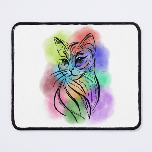 Item preview, Cat’s Luminous Elegance Gaze of The Feline Muse designed and sold by Kr8tiVart.