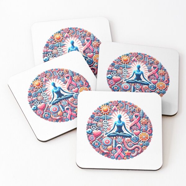 Item preview, Breast Cancer Awareness Ribbon Yoga Keep Strong designed and sold by Creat-Des.