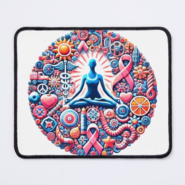 Item preview, Breast Cancer Awareness Ribbon Yoga Keep Strong designed and sold by Creat-Des.