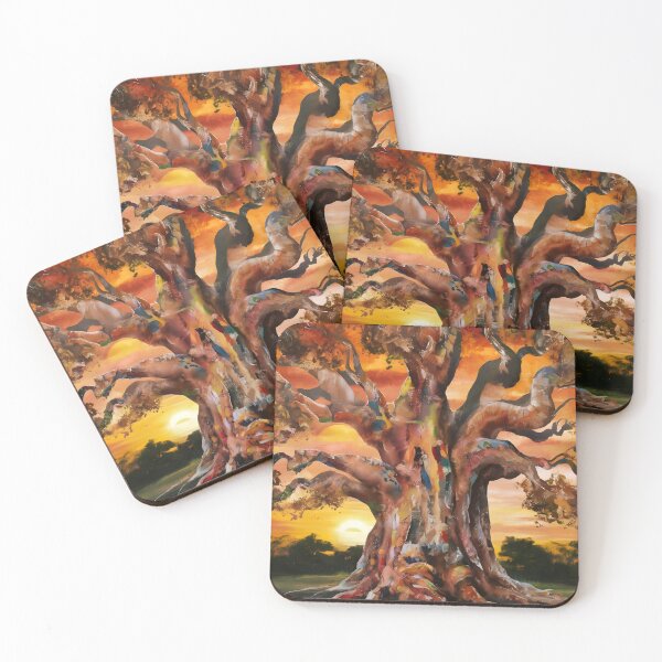 Item preview, colored huge tree trunk in the forest designed and sold by AA-designstore.