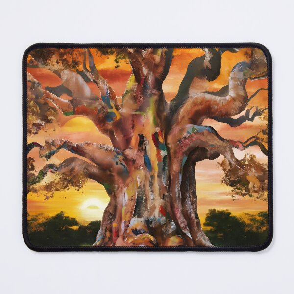 Item preview, colored huge tree trunk in the forest designed and sold by AA-designstore.