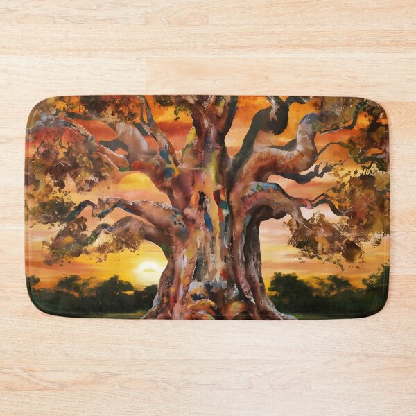 Item preview, colored huge tree trunk in the forest designed and sold by AA-designstore.