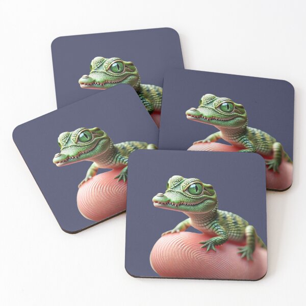 Item preview, Miniature Baby Crocodile Balancing on a Finger designed and sold by Catsmoment.