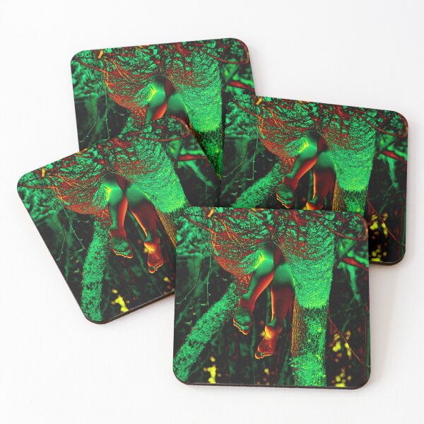Item preview, Surreal Neon Forest - Hanging Feet designed and sold by ariverrr.