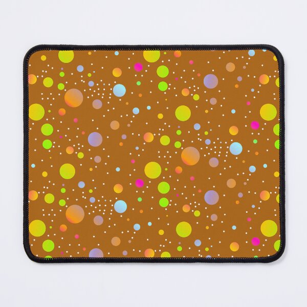 Item preview, Brown orange yellow maximalist style polka dot | Brownish funny dotted designed and sold by lausn.
