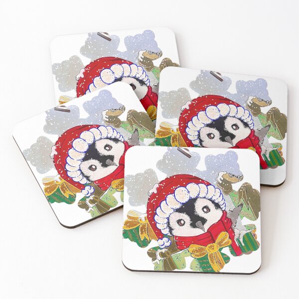 Item preview, “Holiday Hat & Presents Penguin”    designed and sold by Komorebji.