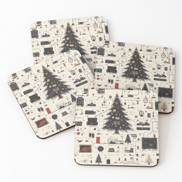 Item preview, Pixelated Holiday Circuit: A Festive Tech Wonderland designed and sold by landletsy.