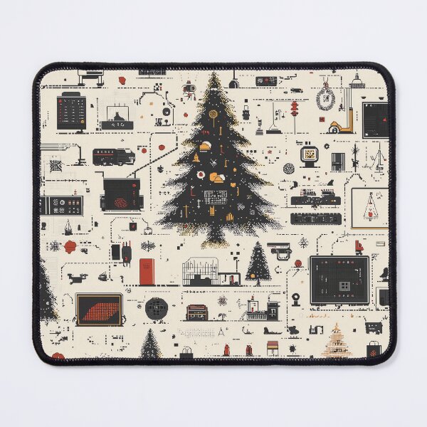 Item preview, Pixelated Holiday Circuit: A Festive Tech Wonderland designed and sold by landletsy.