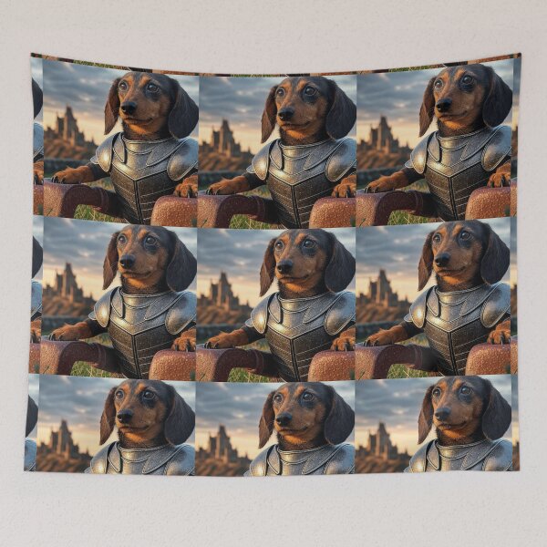 Item preview, Dachshund Game of Thrones Style designed and sold by AIrtisticPrints.