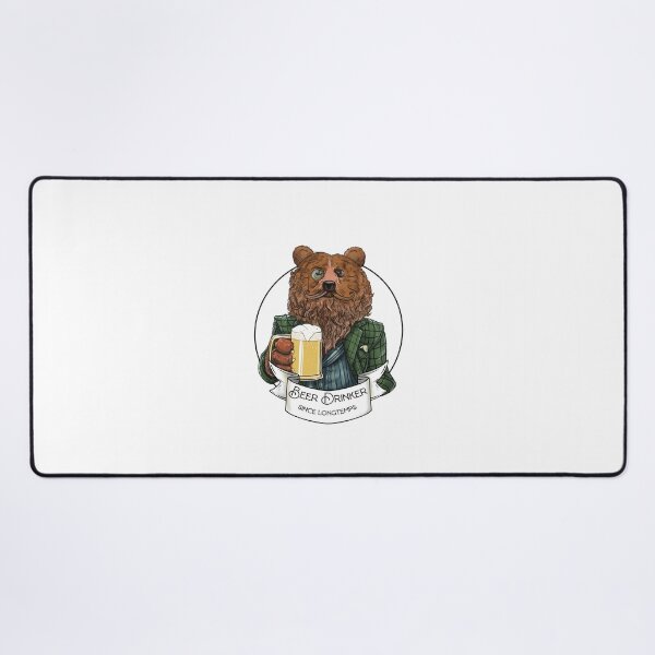 Item preview, Bearded Bear with a beer designed and sold by Robo49250.