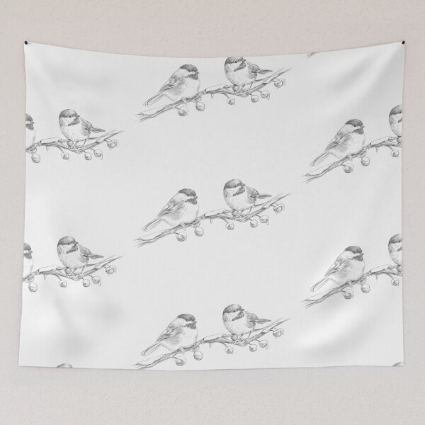 Item preview, Chickadees in Winter designed and sold by ConradPlews.