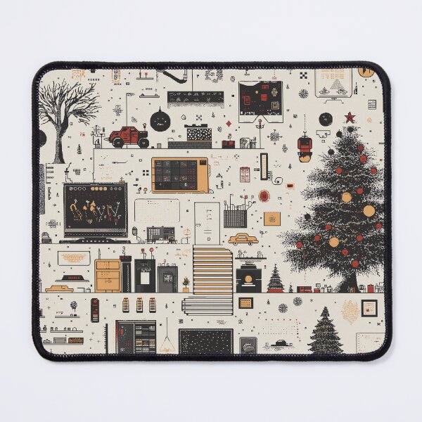 Item preview, Retro Pixel Holiday Circuit With Christmas Tree designed and sold by landletsy.