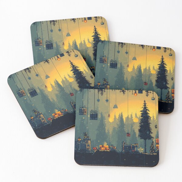 Item preview, Pixel Forest Filled With Festive Gifts designed and sold by landletsy.