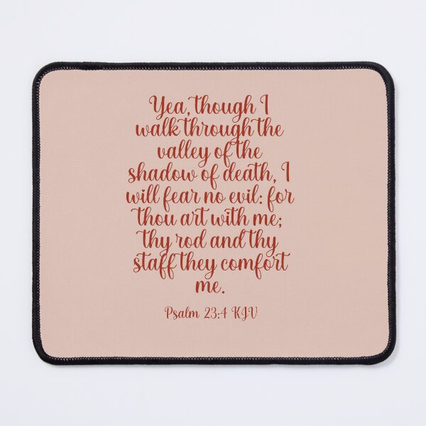 Item preview, Psalm 23:4 KJV Christian Bible Verse for Anxiety designed and sold by Our Bible Journey.