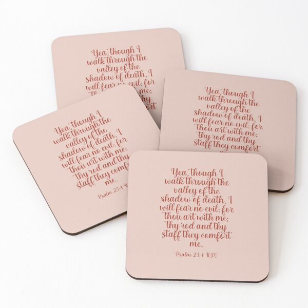 Item preview, Psalm 23:4 KJV Christian Bible Verse for Anxiety designed and sold by Our Bible Journey.