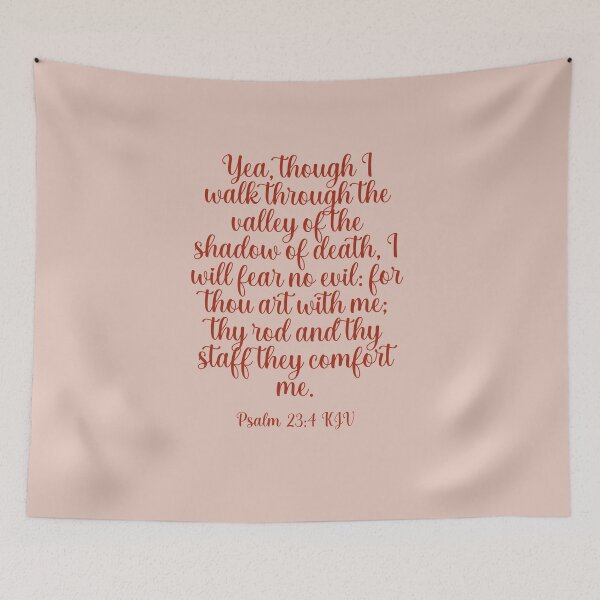 Item preview, Psalm 23:4 KJV Christian Bible Verse for Anxiety designed and sold by Our Bible Journey.