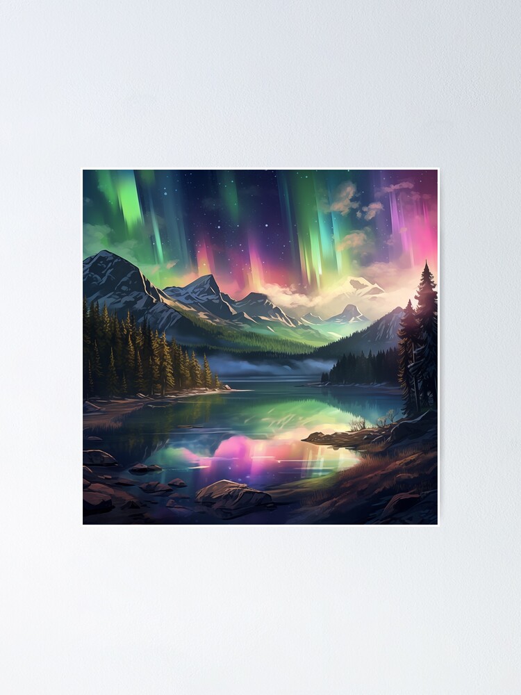 Thumbnail 1 of 3, Poster, Aurora Borealis designed and sold by Rtymer.