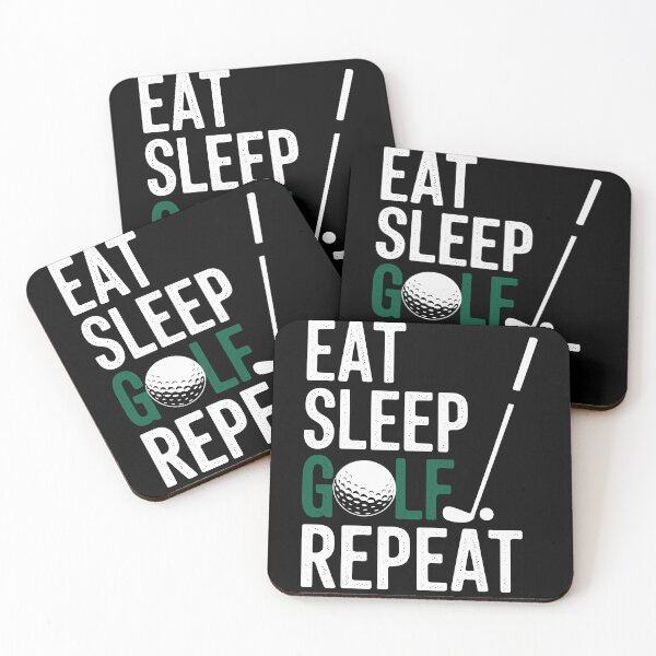 Item preview, Eat Sleep Golf Repeat Funny Quote designed and sold by InsanseCreation.