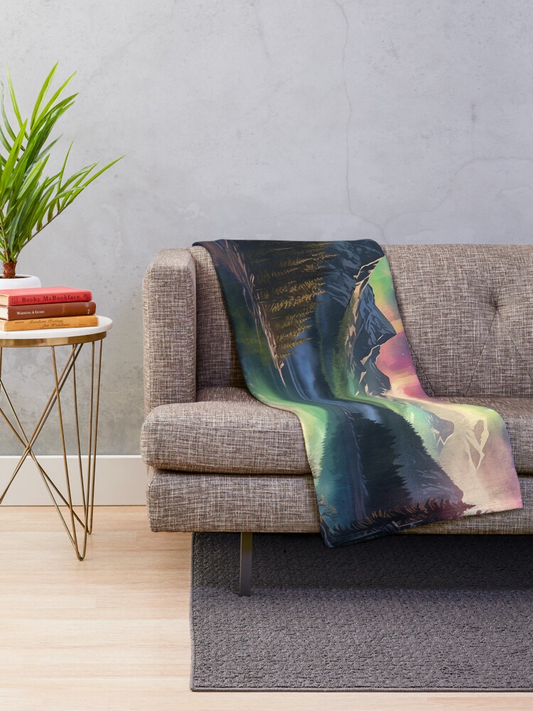 Thumbnail 2 of 6, Throw Blanket, Aurora Borealis designed and sold by Rtymer.