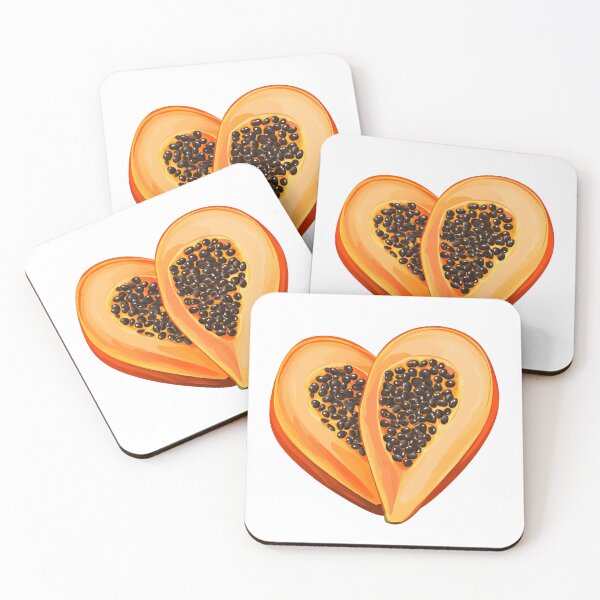 Item preview, Heart Shaped Sliced Papaya designed and sold by DigitalToast.