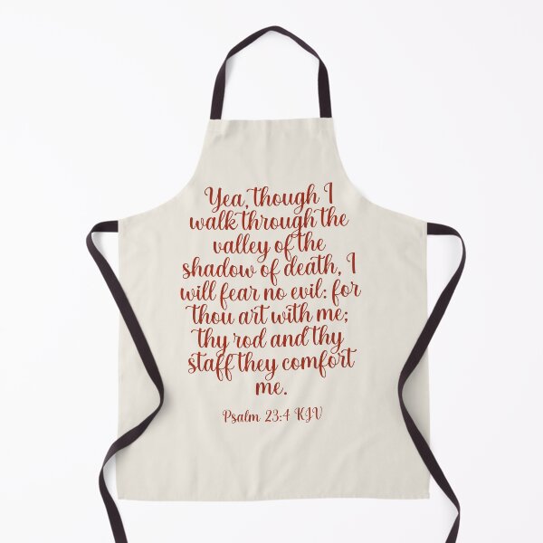 Item preview, Psalm 23:4 KJV Christian Bible Verse for Anxiety, Minimalist Typography designed and sold by Our Bible Journey.