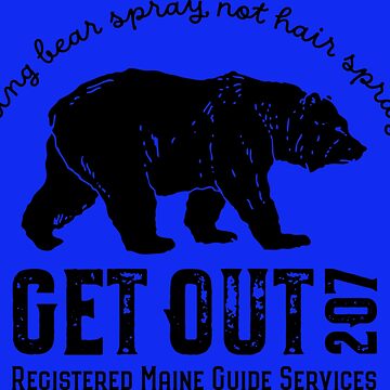 Artwork thumbnail, Get Out 207 Black Bear/Black Print by GetOut207