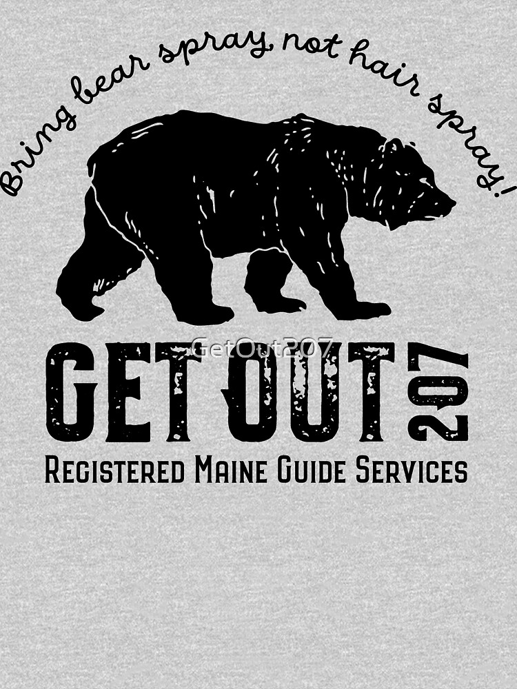 Thumbnail 7 of 7, Classic T-Shirt, Get Out 207 Black Bear/Black Print designed and sold by GetOut207.