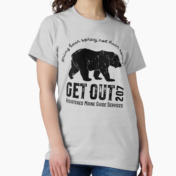 Get Out 207 Black Bear/Black Print Classic T-Shirt
