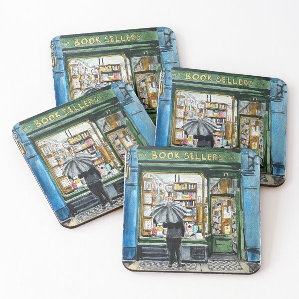 Item preview, Bookseller in the Rain designed and sold by BrigidJz.