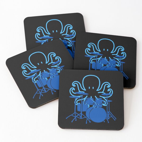 Item preview, Pulpo azul baterista designed and sold by MargoMalej.