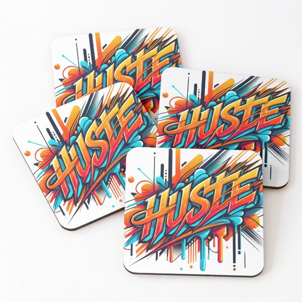 Item preview, HUSTLE: Vibrant Graffiti Energy designed and sold by SpotWarehouse.
