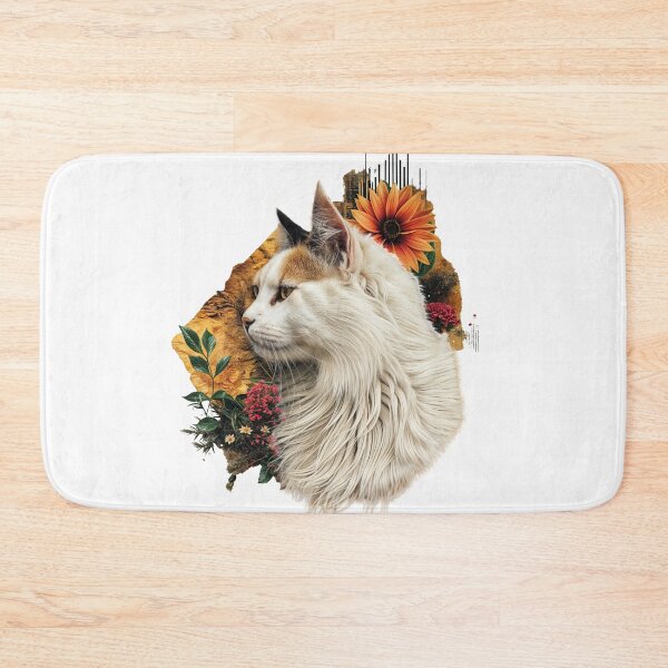 Item preview, Collage Wall Art / T-shirt Design: WHITE CAT designed and sold by ForeverPrintsOK.