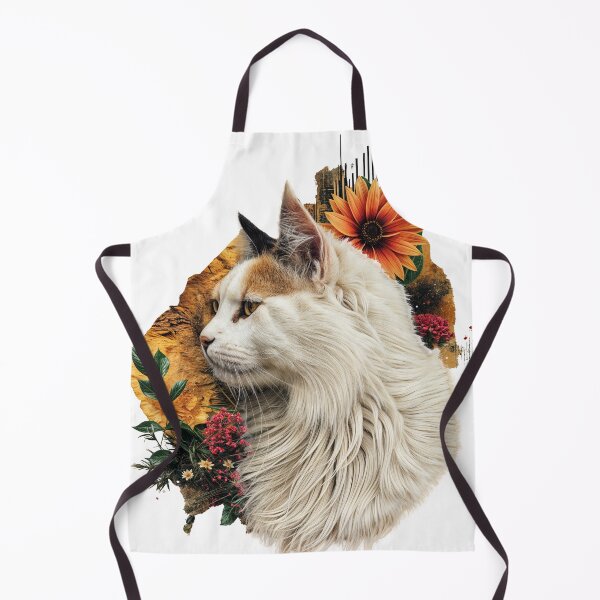 Item preview, Collage Wall Art / T-shirt Design: WHITE CAT designed and sold by ForeverPrintsOK.