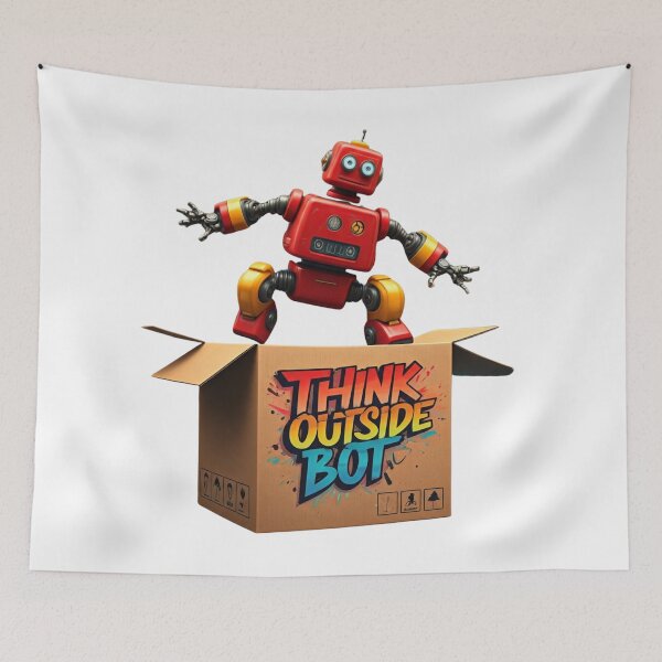 Item preview, Think Outside the Bot designed and sold by FitEnvy.