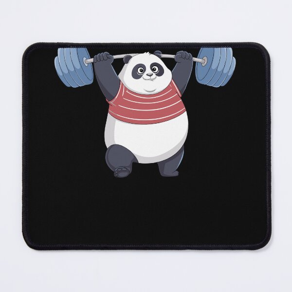 Item preview, Cute Weightlifting Panda designed and sold by InsanseCreation.
