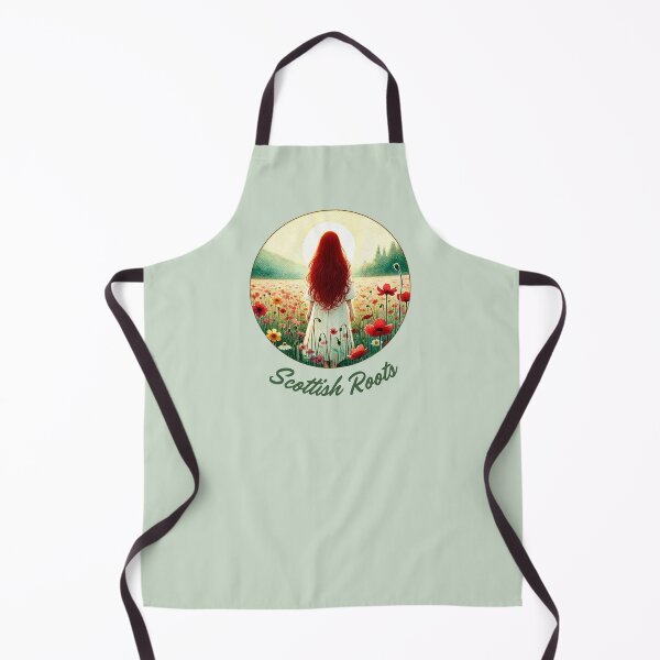 Item preview, Scottish roots, a beautiful ginger haired girl watercolor style designed and sold by coloursforkids.
