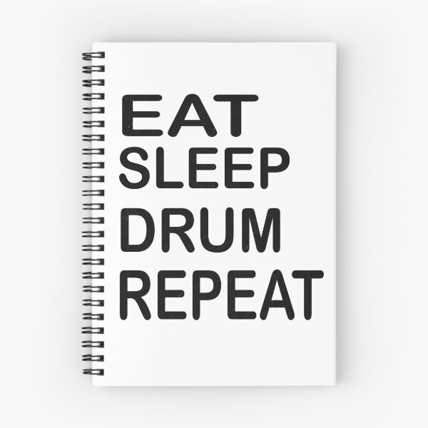 Item preview, Eat Sleep Drum Repeat t-shirt designed and sold by Ami Ne.