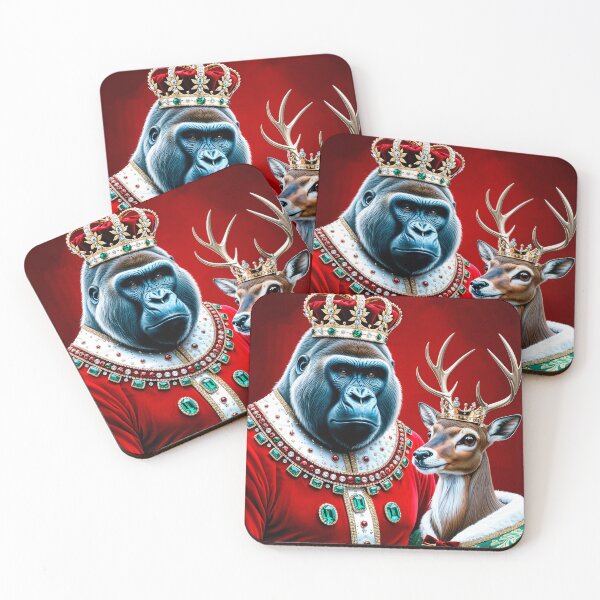 Item preview, Christmas Gorilla with Reindeer #2 designed and sold by LioTou.