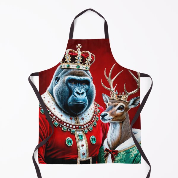 Item preview, Christmas Gorilla with Reindeer #2 designed and sold by LioTou.