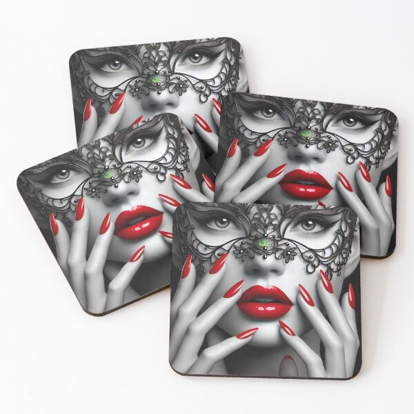 Item preview, Woman beauty design posters black white red designed and sold by Dan9010.