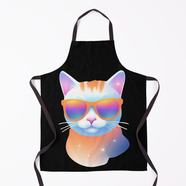 Artikelvorschau, Funky Katze mit Sonnenbrille - Gradient Neon Artwork entworfen und verkauft von Whisky1111.