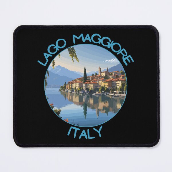 Item preview, Lago Maggiore Retro Art Travel Emblem designed and sold by MaateoDesign.