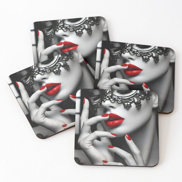 Item preview, Beautiful woman design posters black white red designed and sold by Dan9010.