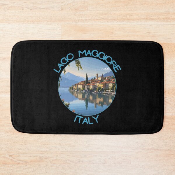 Item preview, Lago Maggiore Retro Art Travel Emblem designed and sold by MaateoDesign.