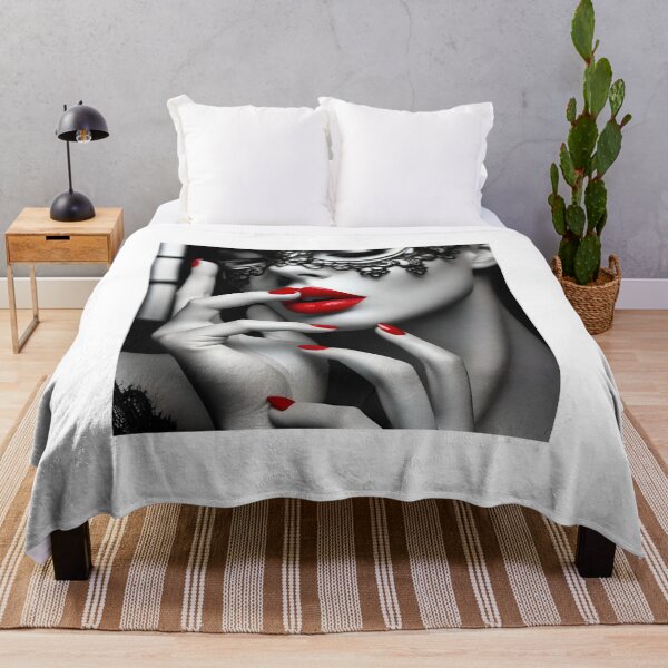 Item preview, Beautiful woman design posters black white red designed and sold by Dan9010.